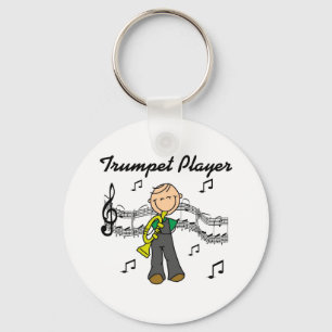 Llavero Camisetas de figura de hombre tocando trompeta y r
