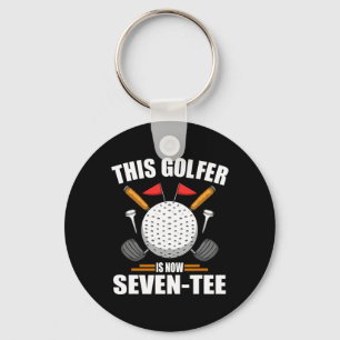 Llavero Camisetas de golf de cumpleaños para hombres golfi