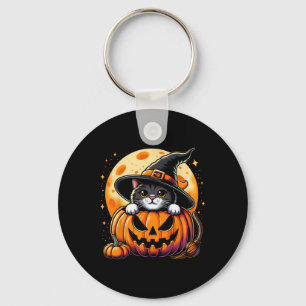 Llavero Camisetas De Halloween Para Mujeres Chicas Gato Ne