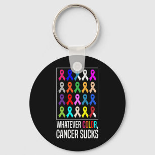 Llavero Camisetas de la conciencia sobre el cáncer, sea cu