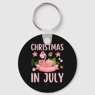 Llavero Camisetas de Navidad en Julio para mujeres Flaming