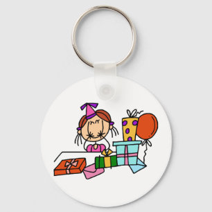 Llavero Camisetas de niña pelirroja con regalos de cumplea
