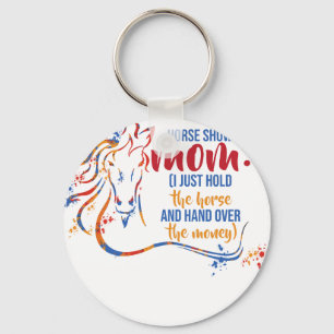 Llavero Camisetas Divertidas de Exhibición de Caballos par