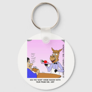 Llavero Camisetas Divertidas de Meseros de Caballo y Regal