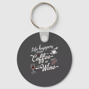 Llavero Camisetas Divertidas De Vino Y Café Con Frases Par