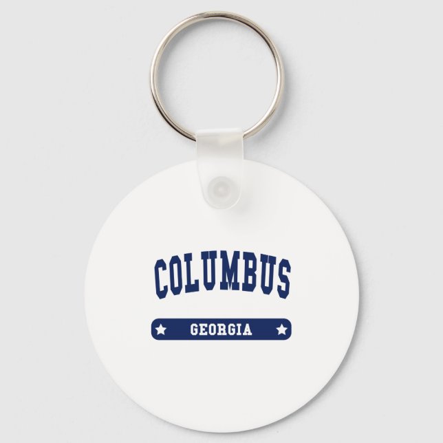Llavero Camisetas estilo Colegio Columbus Georgia (Anverso)