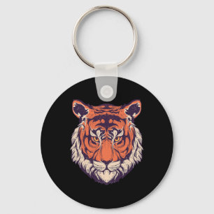 Llavero Camisetas geniales de tigre salvaje, gráfico de mo