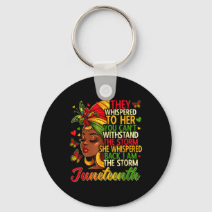 Llavero Camisetas Juneteenth Mujeres Soy La Tormenta Negra