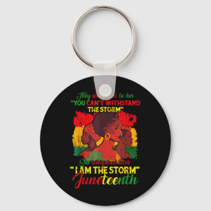 Llavero Camisetas Juneteenth Mujeres Soy La Tormenta Negra