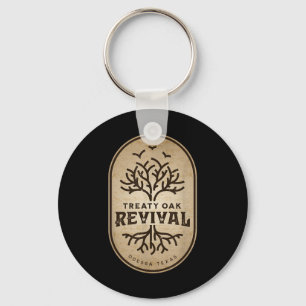 Llavero Camisetas reavivadas por roble de tratado roble