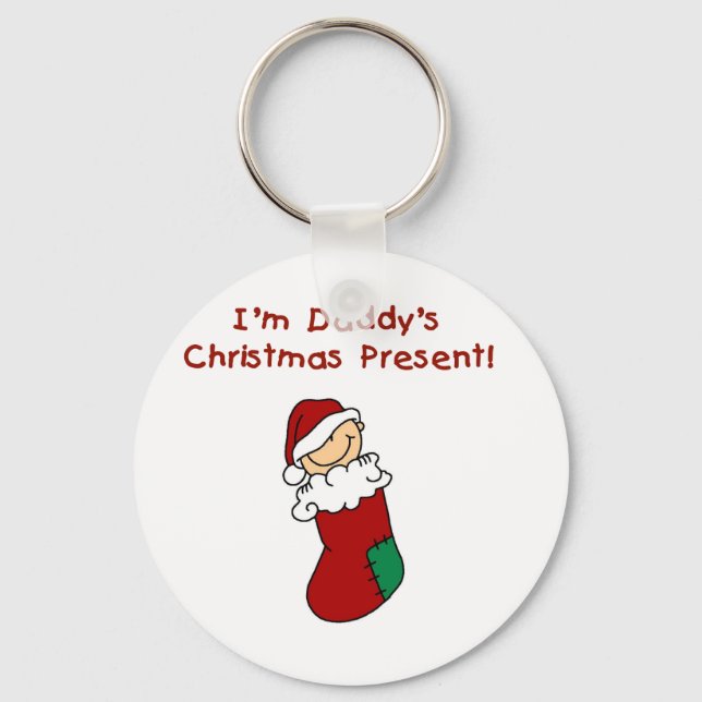 Llavero Camisetas y regalos actuales de Navidad de papá (Anverso)