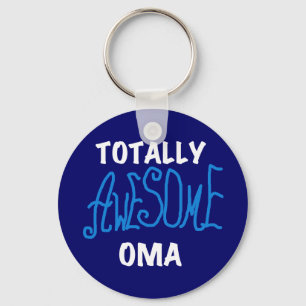 Llavero Camisetas y regalos azul Oma totalmente asombrosos