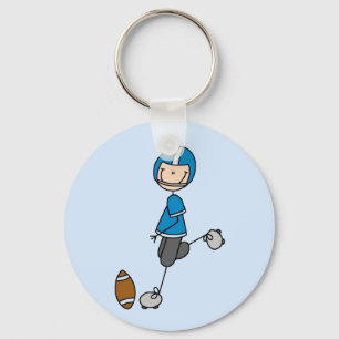 Llavero Camisetas y regalos azules de jugador de fútbol