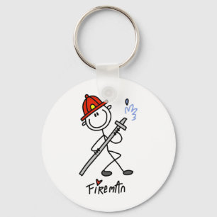 Llavero Camisetas y regalos básicos de bomberos con figura