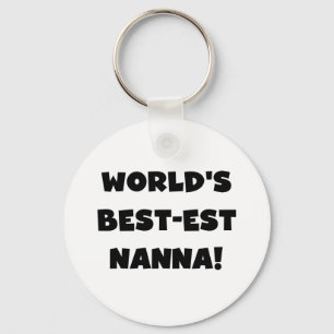 Llavero Camisetas y regalos Black Text Best est Nanna