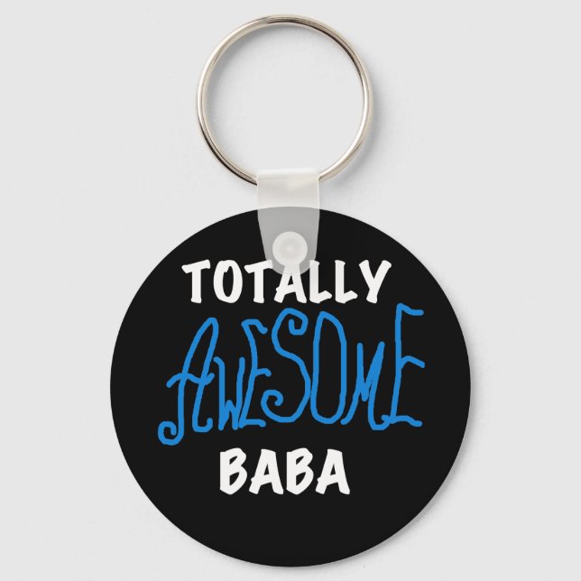 Llavero Camisetas y regalos de Baba totalmente asombrosos (Anverso)