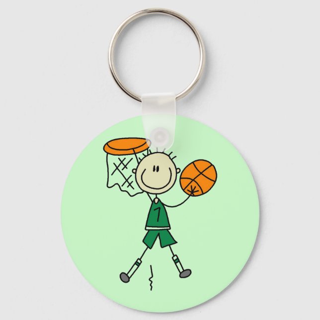 Llavero Camisetas y regalos de baloncesto para niños de Du (Anverso)