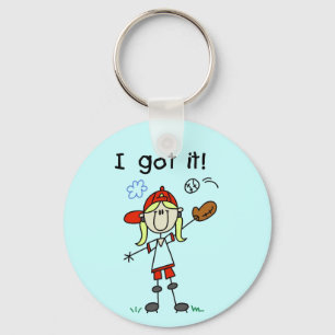 Llavero Camisetas y regalos de béisbol para niñas ¡Lo teng