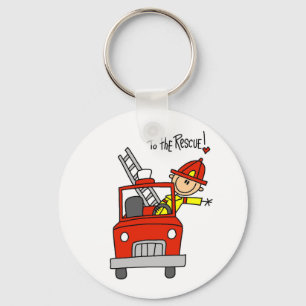 Llavero Camisetas y regalos de bombero al rescate