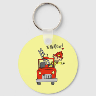 Llavero Camisetas y regalos de bomberos al rescate