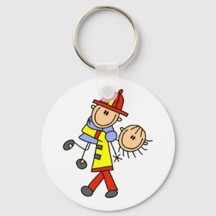 Llavero Camisetas y regalos de bomberos que salvan vidas