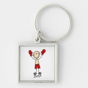 Llavero Camisetas y regalos de boxeador con figuras de pal