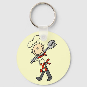 Llavero Camisetas y regalos de Chef con pinzas para ensala
