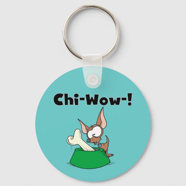 Llavero Camisetas y regalos de Chihuhua Chi-Wow (Anverso)