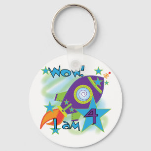 Llavero Camisetas y regalos de cumpleaños 4º buque cohete