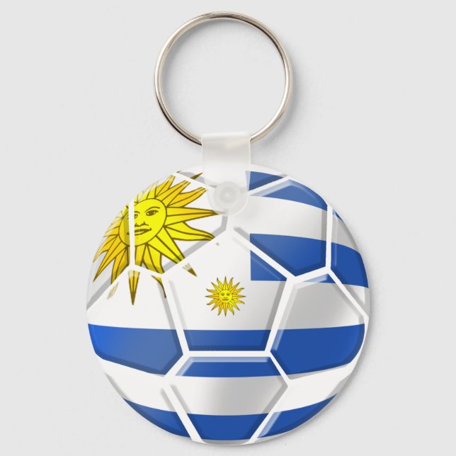 Llavero Camisetas y regalos de fútbol de Uruguay (Anverso)