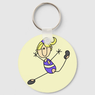 Llavero Camisetas y regalos de gimnasia para niña rubia