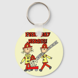 Llavero Camisetas y regalos de héroes bomberos