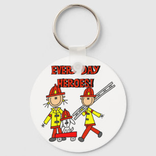 Llavero Camisetas y regalos de héroes bomberos