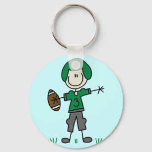 Llavero Camisetas y regalos de jugador de fútbol verde