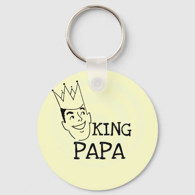 Llavero Camisetas y regalos de King Papa (Anverso)