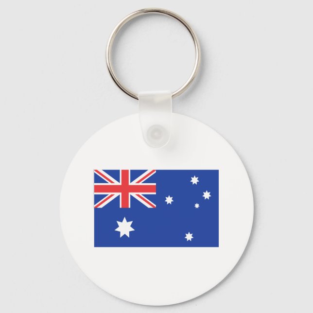 Llavero Camisetas y regalos de la bandera australiana (Anverso)