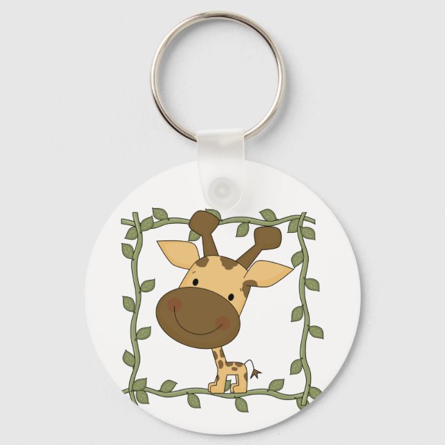 Llavero Camisetas y regalos de la jirafa del bebé (Anverso)