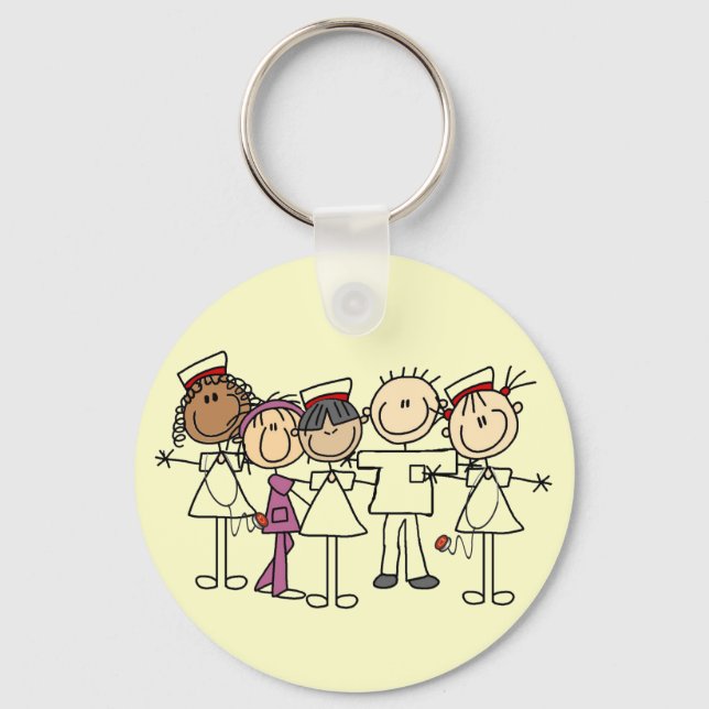 Llavero Camisetas y regalos de la Semana de Enfermeras (Anverso)