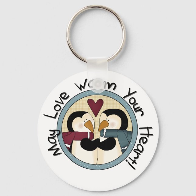 Llavero Camisetas y regalos de las fiestas de pingüino amo (Anverso)