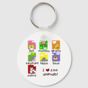 Llavero Camisetas y regalos de los animales del parque