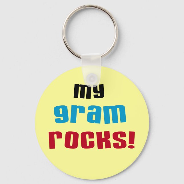 Llavero Camisetas y regalos de My Gram Rocks (Anverso)