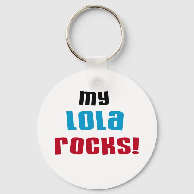 Llavero Camisetas y regalos de My Lola Rocks (Anverso)