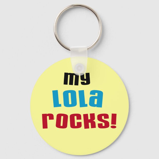 Llavero Camisetas y regalos de My Lola Rocks (Anverso)
