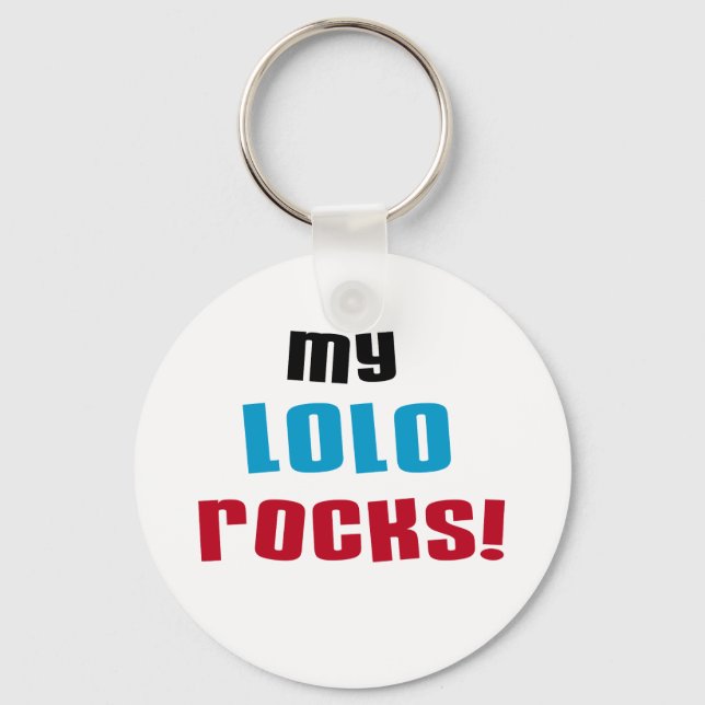 Llavero Camisetas y regalos de My Lolo Rocks (Anverso)