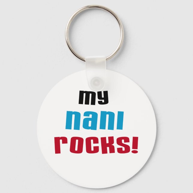 Llavero Camisetas y regalos de My Nani Rocks (Anverso)