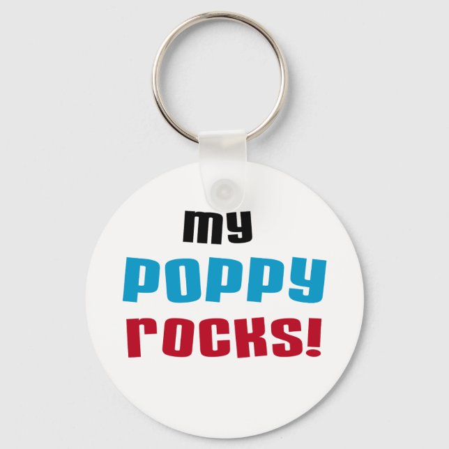 Llavero Camisetas y regalos de My Poppy Rocks (Anverso)