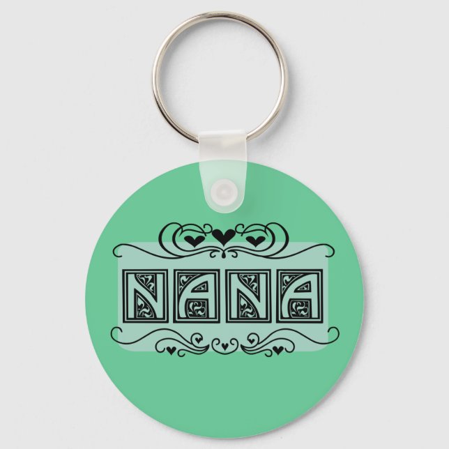 Llavero Camisetas y regalos de Nameplate Nana (Anverso)