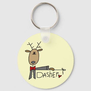 Llavero Camisetas y regalos de Navidad del reno Dasher