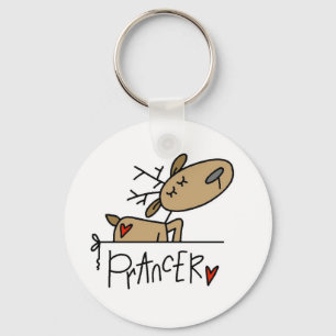 Llavero Camisetas y regalos de Navidad del reno Prancer