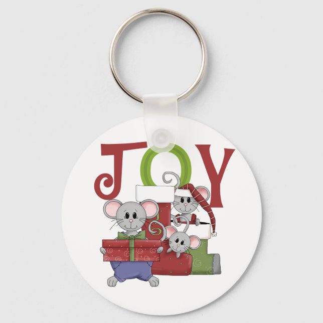Llavero Camisetas y regalos de Navidades de JOY de ratones (Anverso)